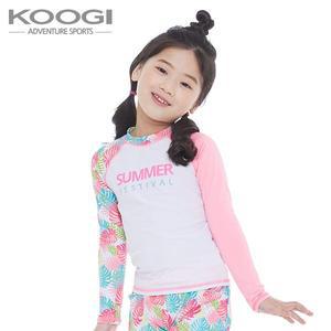 [쿠기(KOOGI)]쿠기 여아동/유아 래쉬가드 수영복 KG-L660 상의단품