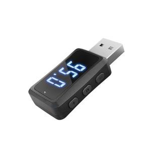 미니 USB 차량용 블루투스 호환 5.3 오디오 리시버 FM 송신기 핸즈프리 통화 자동차 키트 무선 어댑터