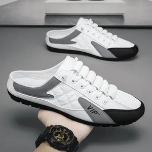 남성용 여름 슬리퍼 트렌디 한 플랫 바닥 캐주얼 신발 부드러운 단독 지원 운동화 Zapatos De Hombre