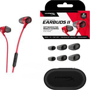 HyperX Cloud Earbuds II 2 마이크가 포함된 게임용 이어폰 몰입형 유선 내 오디오 헤드폰(전화 PS4 PS5 Xb