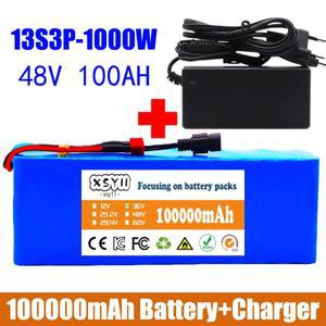 13S3P 48V 100000 전자 자전거 스쿠터용 BMS가 포함된 mAh 리튬 이온 배터리 팩