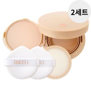 비큐셀 매쉬망 쿠션 공용기 공병 + 퍼프 2개 X2세트 BNS