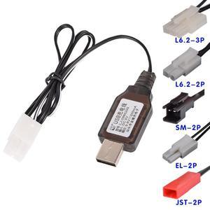 9.6V 충전기 USB 내장 칩 Ni-Cd/Ni-Mh 배터리 장난감 RC 자동차 선박 로봇 탱크 EL/JST/SM/L6.2-2P/L6.2-3P