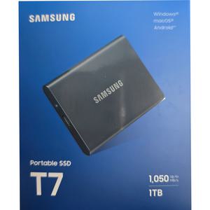 삼성전자 외장 SSD T7 USB 3.2 Gen 2 1 TB (타이탄 그레이) MU-PC1T0T/WW