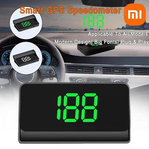 헤드업디스플레이 HUD Xiaomi 차량용 헤드 업 Gps Hd 속도계 속도 Kmh 디지털 Hud 앞유리 프로젝터 전자 디
