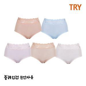 [트라이] 여성 풍기인견 삼각팬티 5매 1세트