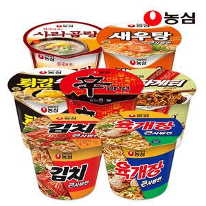 농심 큰사발 7종 신라면 +튀김우동+짜파게티+새우탕+김치사발면+육개장+사리곰탕