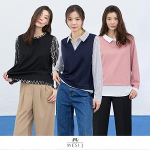 메시제이 25SS 러블리 레이어드 블라우스 3종