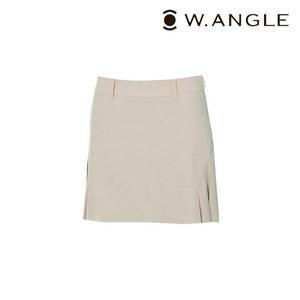 [와이드앵글]   WWM23Q13E2   여성 CO 뒷판 부분 플리츠 큐롯 L (Beige)