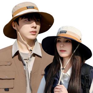 트라스 벙거지 모자/고급 원단 패션 여성 남성 등산모자/품격있는 사파리 낚시 메쉬 썬캡/여름 단체 챙모자