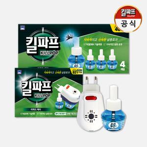 킬파프 리퀴드(액체) 전자 모기향 플러그형 세트+리필팩 4개입