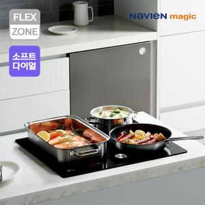 [SK매직] 보더리스 3구 인덕션 라이트 전기레인지 블랙 IHR-B33P1