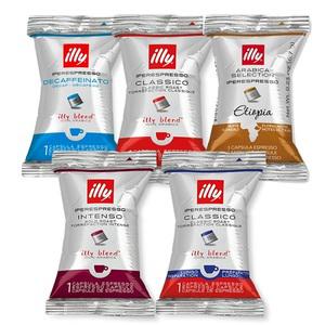 illy 일리 머신 전용 싱글 커피 개별 캡슐 총 100캡슐 (7종/맛선택)