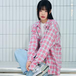 파스텔 타탄 체크 루즈핏 셔츠 4color