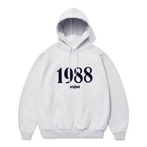 [기모] 1988 Appliquer Hoodie Melange Gray