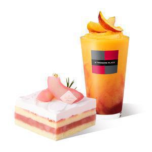 [투썸] 떠먹는 피치생 + 애플 망고 피치 프라페 R