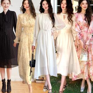 투피앤 봄신상 여성원피스 쉬폰 롱 원피스 미니 하객룩 플라워 빅사이즈 여성 블라우스
