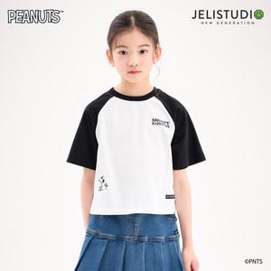 [피너츠]스누피와 우드스탁 쿨반팔티셔츠