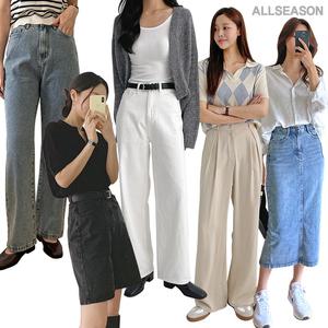 [올시즌] 10%+3장 이상 빅사이즈~36 여자청바지/봄신상/청바지/일자데님/와이드/슬랙스