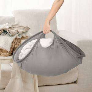 [살림의기술] 건조기로 한번에 쓱_접이식 휘릭 런드리 백 (초록/그레이)