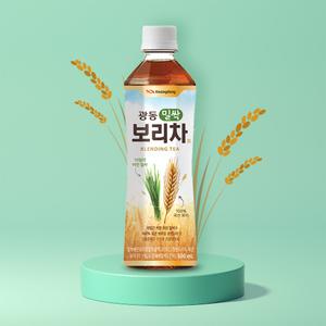 [본사직영] 광동 밀싹보리차 500ml 24입 (유/무라벨 랜덤 발송)