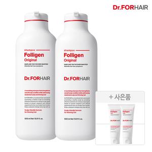 닥터포헤어 No.1 탈모증상완화 두피강화 폴리젠 오리지널 샴푸 500mlx2(+플러스 70mlx