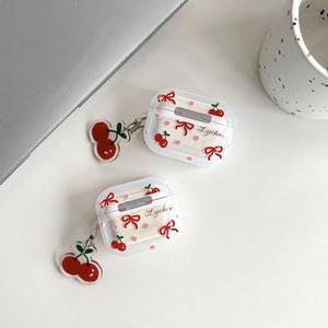 최신 귀여운 에어팟 케이스 리본 체리 키링 / airpod 1세대 2세대 3 4 프로