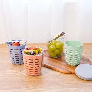 인블룸 샐러드 후르츠팟 과일컵 밀프랩 도시락 2개 3color