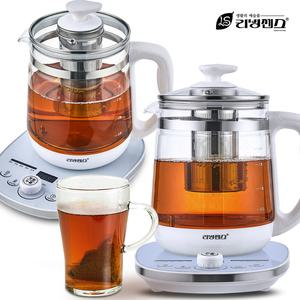 리빙센스 1.8L 대용량 더글라스 전기 유리 티포트 LSK-G118T  커피 분유 멀티 포트 주