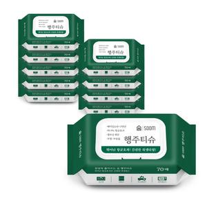 항균 99.9 세균닦는 숨 행주티슈 70매 10팩 캡형 외 고평량 물티슈, 물걸레 청소포, 봄