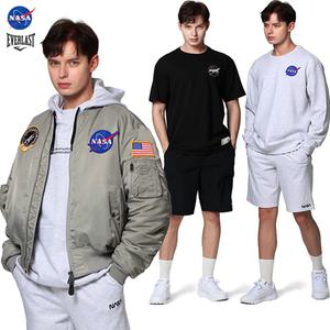 [에버라스트+NASA] 앵콜딜/스판바지/조거팬츠/반바지/반팔티/맨투맨/후드집업/항공점퍼