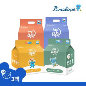 [페넬로페] 엄마 품처럼 빈틈없이 안아주는 허그UP 팬티 기저귀 (남여공용) 1박스 모음