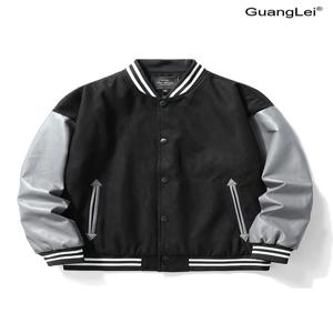 스웨이드자켓 GuangLei 트위드자켓 남성용 봄가을 캐주얼 재킷
