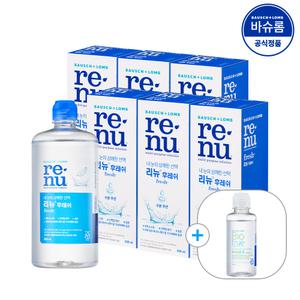 [공식] 바슈롬 리뉴 후레쉬 렌즈세척액 500ml x6개 (+여행용)