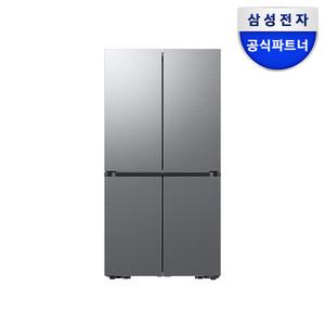 [카드가127만]삼성전자 비스포크 4도어 RF90DG9012S9 리파인드 이녹스 메탈 냉장고 90