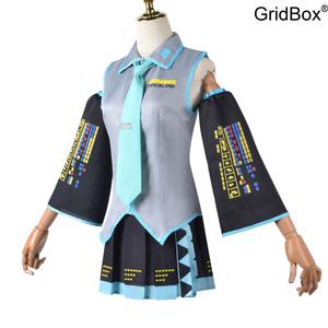 코스프레의상 GirdBox 가상아이돌 코스튬 세트 레더 소재 할로윈코스튬
