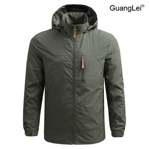 남성바람막이 GuangLei 아노락 후드 초경량 캐주얼 자켓 봄 가을 간절기 아우터