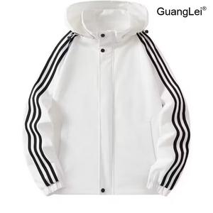 남성 바람막이 GuangLei 아노락 후드 자켓 초경량 봄 가을 아웃도어 캐주얼