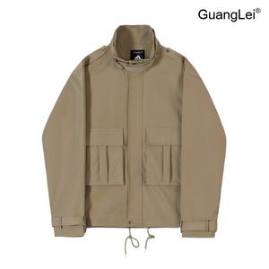 남성자켓 GuangLei 봄가을 워크자켓 남자바람막이 초경량 오버사이즈 콤비