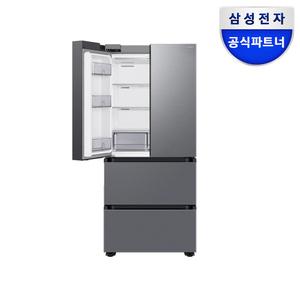 [최대혜택가126만]삼성 AI 김치플러스 김치냉장고 RQ49DG9003S9 4도어 490리터 메탈쿨