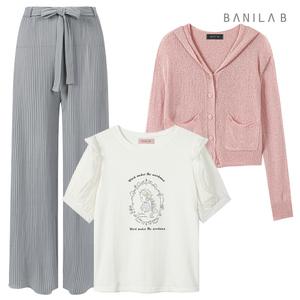 여성 썸머 밴딩 주름 팬츠