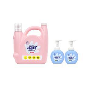[11%추가적립] 세균아꼼짝마 핸드워시 파우더향, 3.5L, 1개  + 공병 레몬, 250ml, 2개