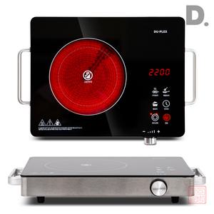 듀플렉스 2000W 급속가열 2단 확장형 화구 하이라이트 전기레인지 DP-1808HL 전기렌지