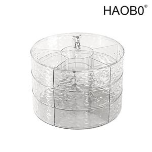 HAOB0 고급 높은 색상 값 회전 과일 접시 가정용 리빙 신상 투명하다 덮개로 거실용 커