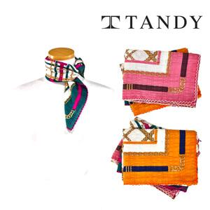 [탠디] TANDY 벨트체인 쁘띠 손수건 스카프