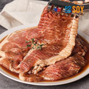 [1팩당 3900원대] 불고기 맛집 광양 돼지 왕구이 600g x4팩