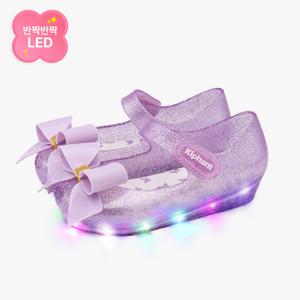 [키펀트] LED 클로에 라이팅 여아 젤리슈즈