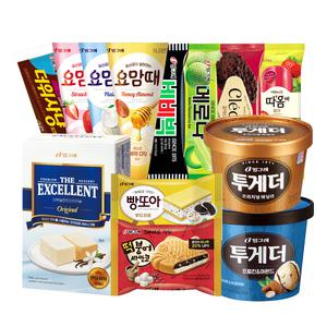 빙그레 아이스크림 모음 / 엑설런트 붕어싸만코 빵또아 투게더 비비빅 메로나 끌레도르