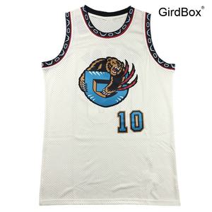 빈티지 NBA 저지 GirdBox 체육대회 반티 비비 10번 그리즐리 크림 화이트 자수 농구 유