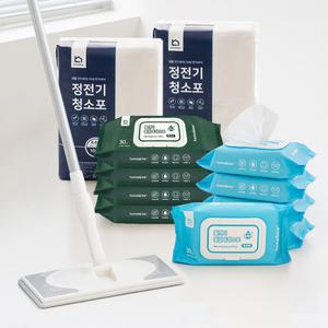 [홈앤미] 물걸레청소포 특대형 120매 외 정전기 청소포 밀대걸레 청소물티슈